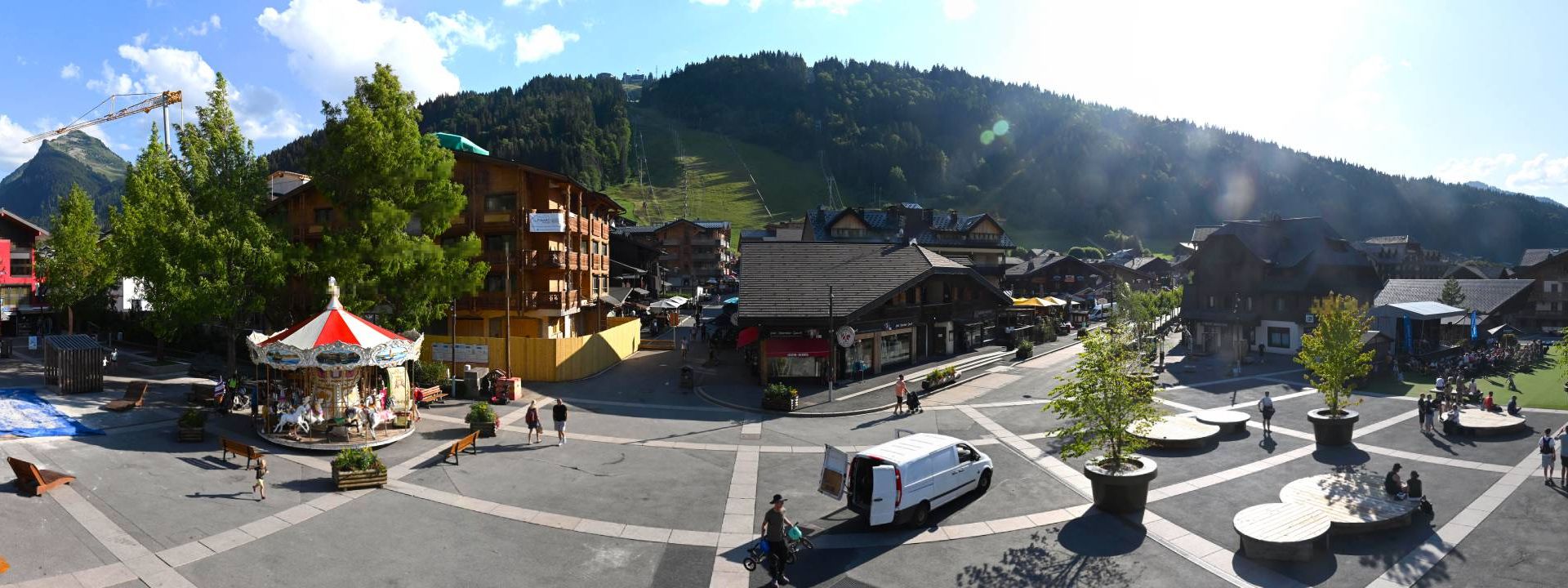 Morzine på dagtid