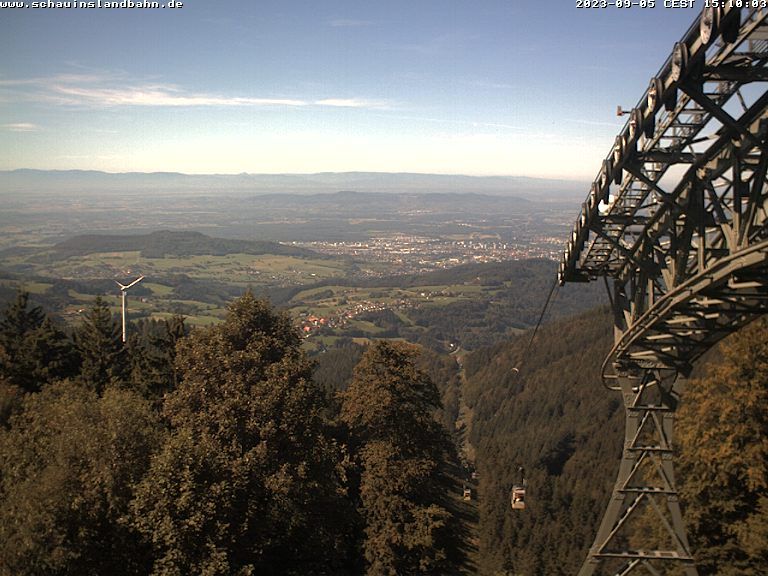 Traffic Cam Gemarkung Oberried › North-West: Schauinslandbahn Bergstation, Freiburg im Breisgau - Freiburg