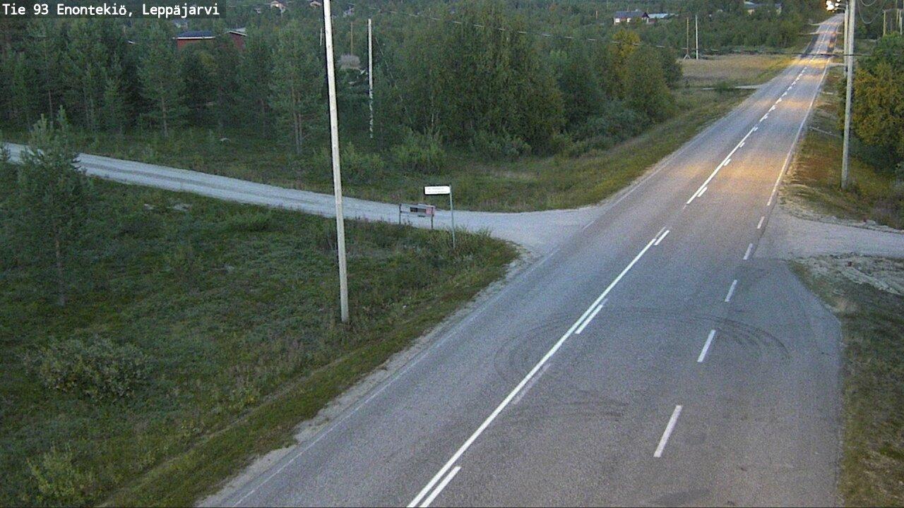 Traffic Cam Enontekio: Tie 93 Enontekiö, Leppäjärvi - lle