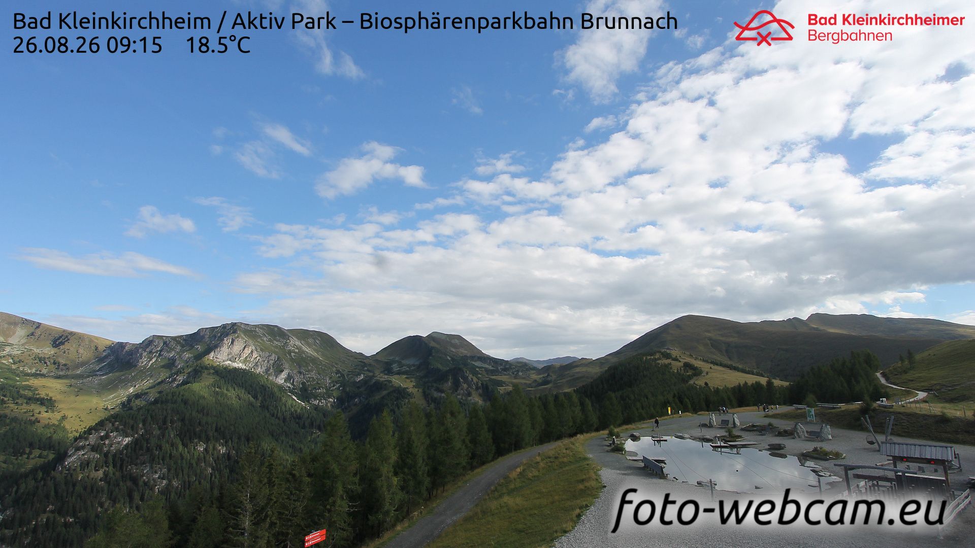 Traffic Cam Bad Kleinkirchheim: Aktiv Park - Biosphärenparkbahn Brunnach