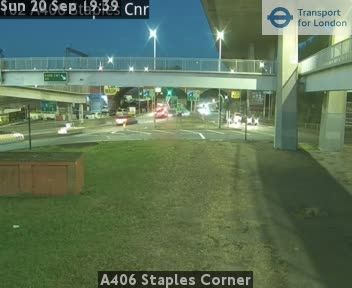 Traffic Cam London: A406 Staples Corner