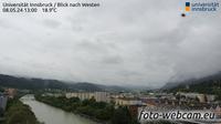 Mariahilf: Universit�t Innsbruck - Blick nach Westen - Dia