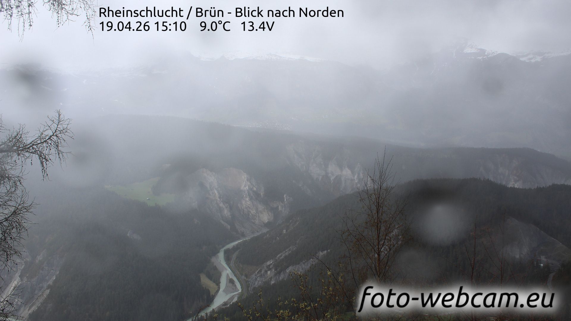 Safiental: Rheinschlucht - Brün - Blick nach Norden