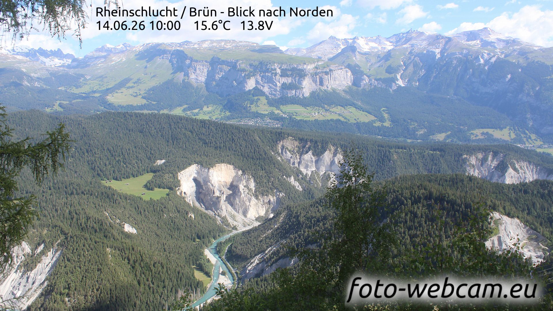 Safiental: Rheinschlucht - Brün - Blick nach Norden