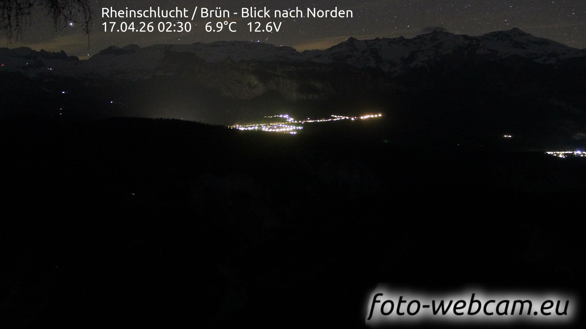 Safiental: Rheinschlucht - Brün - Blick nach Norden