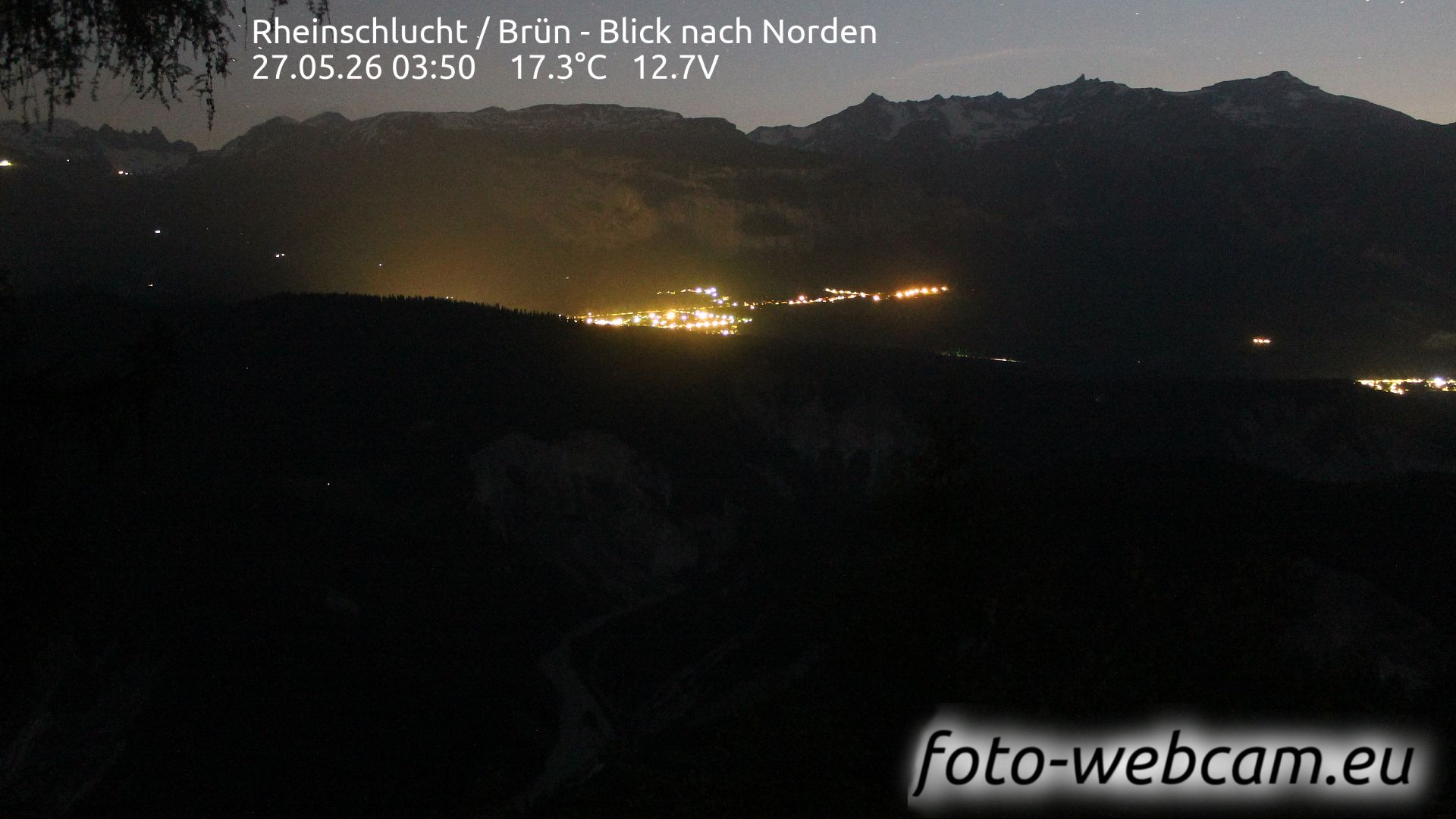 Safiental: Rheinschlucht - Brün - Blick nach Norden