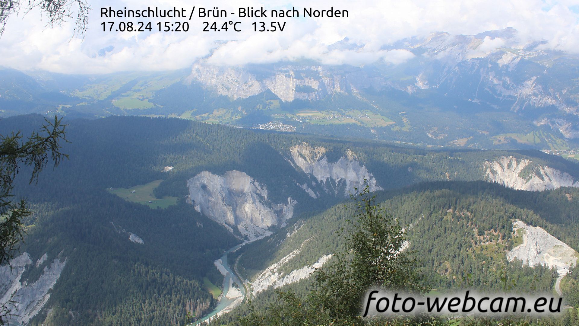 Safiental: Rheinschlucht - Brün - Blick nach Norden