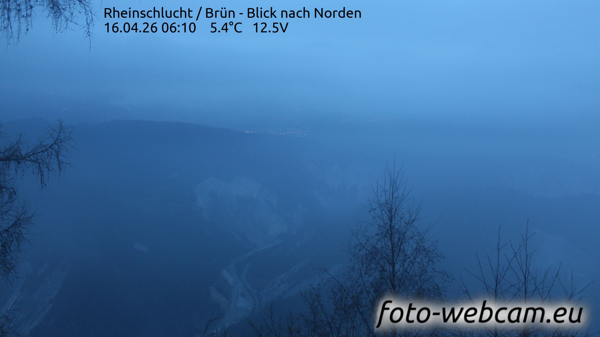 Safiental: Rheinschlucht - Brün - Blick nach Norden