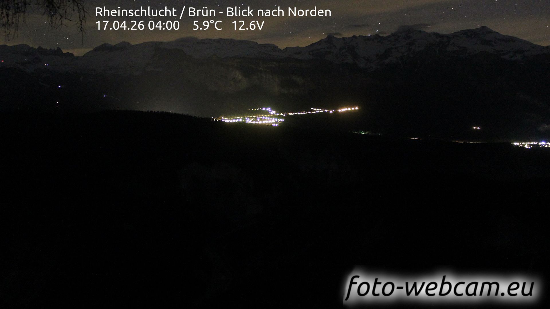 Safiental: Rheinschlucht - Brün - Blick nach Norden