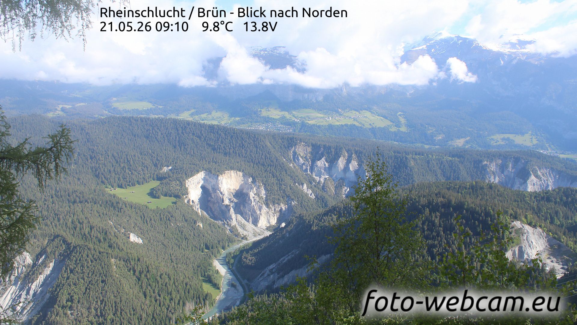 Safiental: Rheinschlucht - Brün - Blick nach Norden
