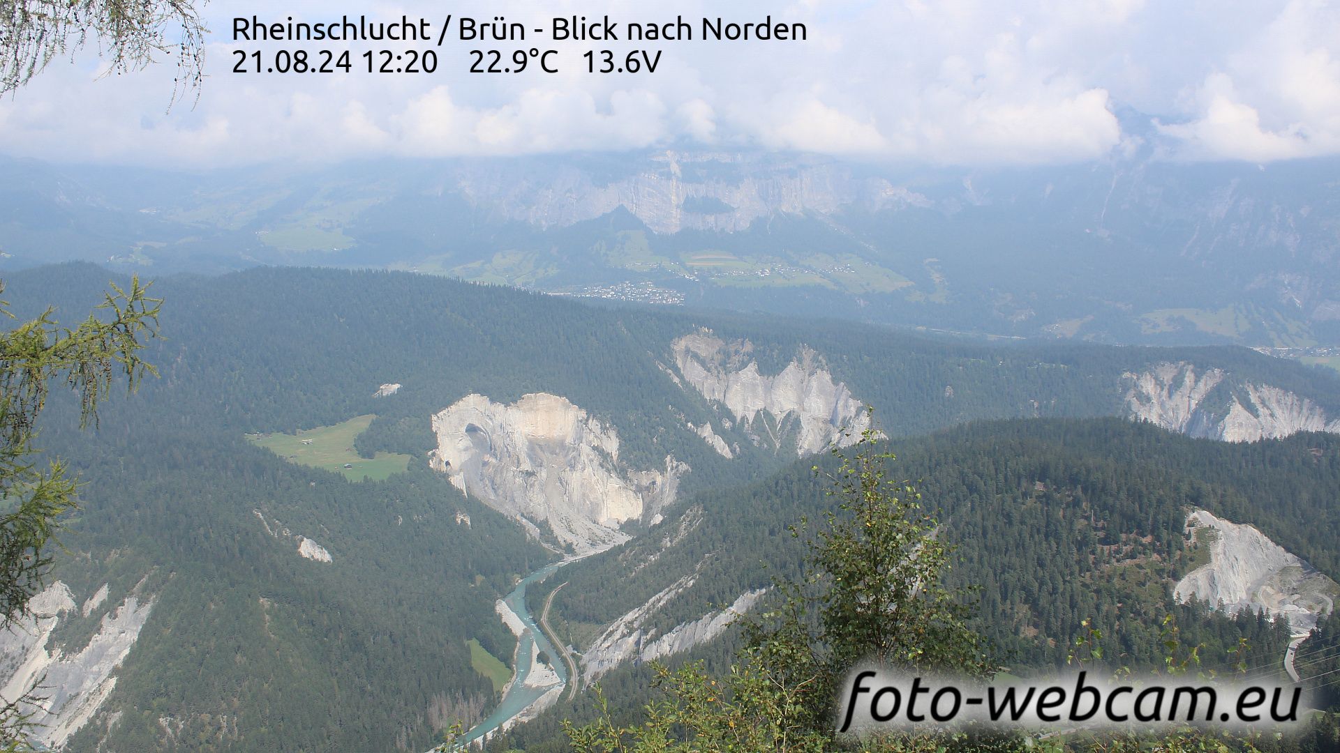 Safiental: Rheinschlucht - Brün - Blick nach Norden