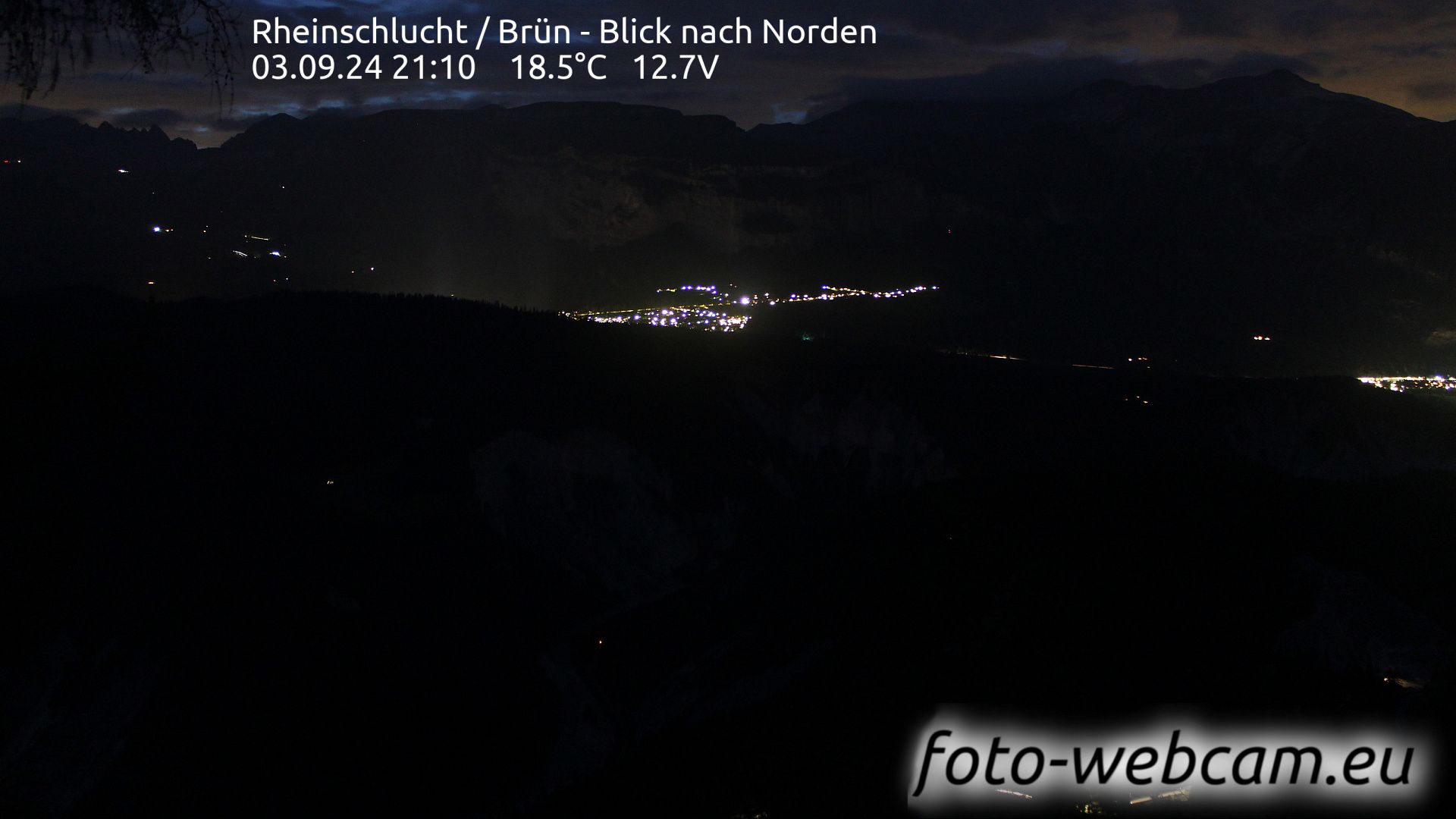 Safiental: Rheinschlucht - Brün - Blick nach Norden