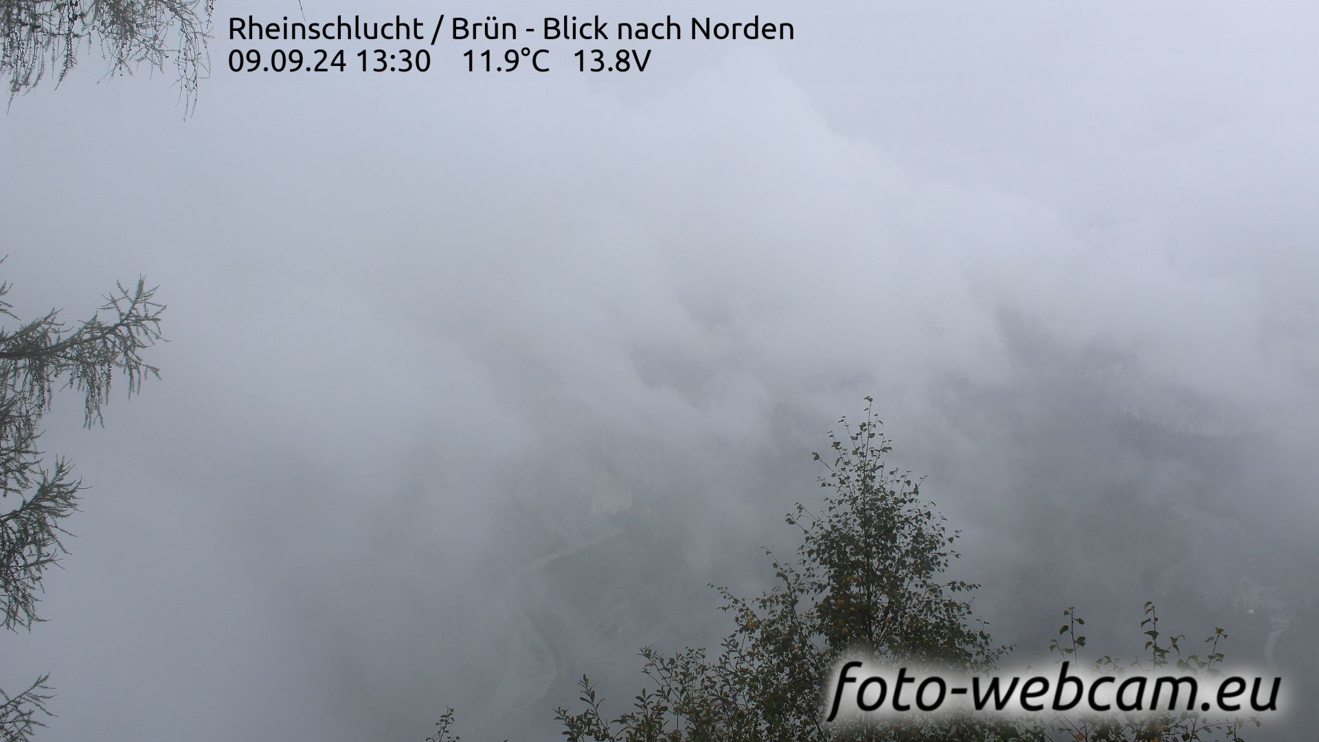 Safiental: Rheinschlucht - Brün - Blick nach Norden