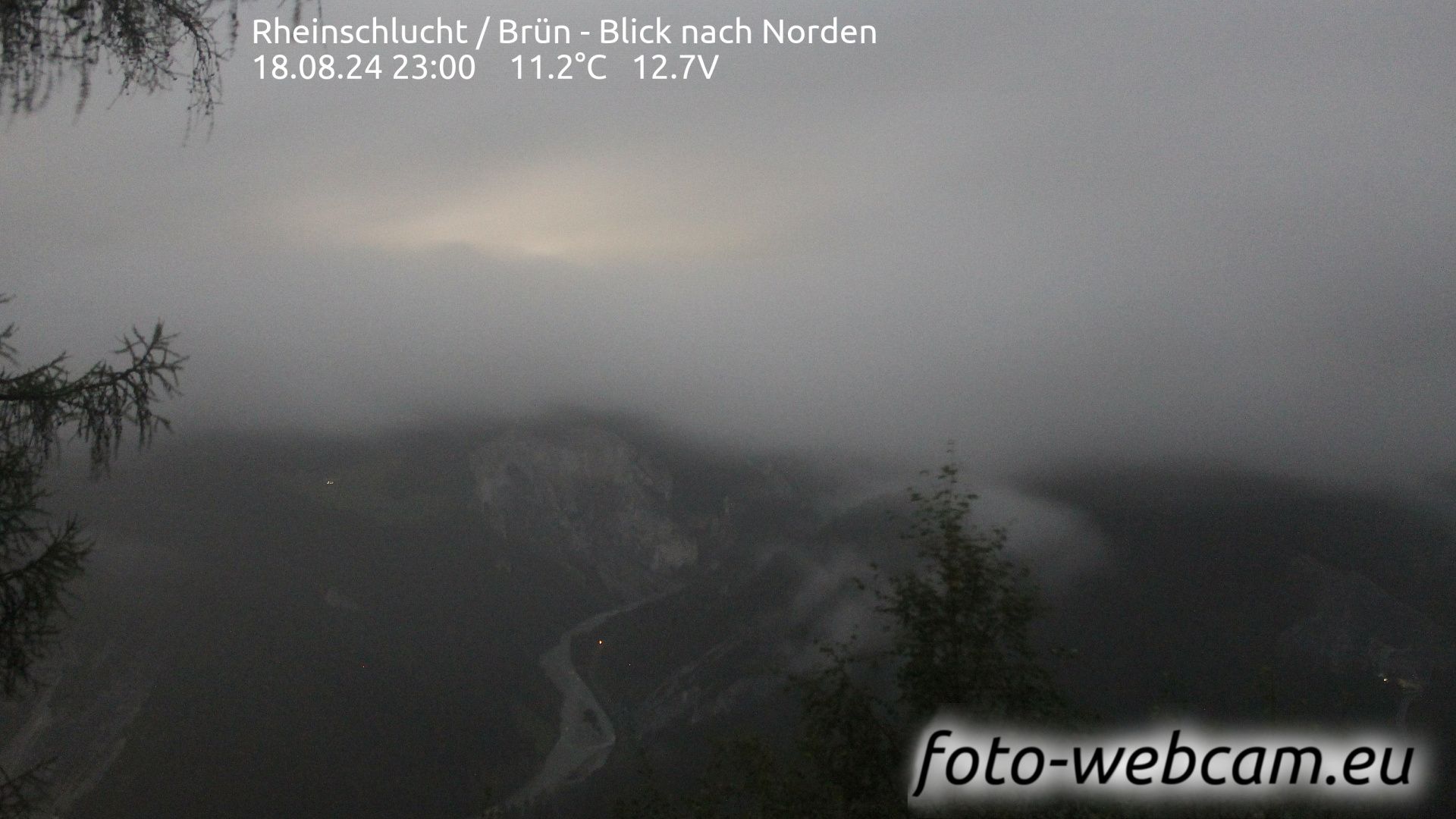 Safiental: Rheinschlucht - Brün - Blick nach Norden