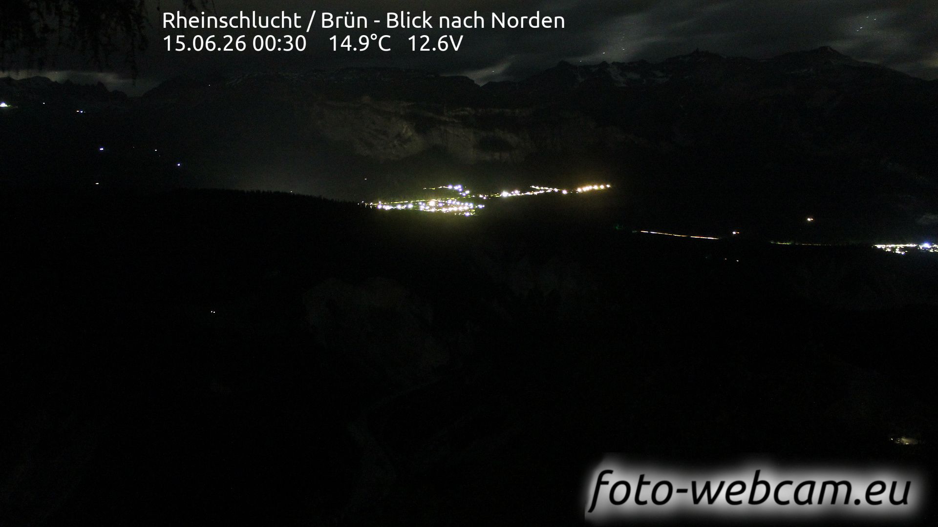 Safiental: Rheinschlucht - Brün - Blick nach Norden