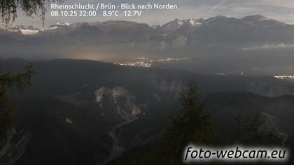 Safiental: Rheinschlucht - Brün - Blick nach Norden