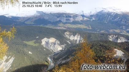 Safiental: Rheinschlucht - Brün - Blick nach Norden