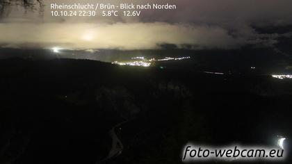 Safiental: Rheinschlucht - Brün - Blick nach Norden