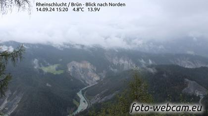 Safiental: Rheinschlucht - Brün - Blick nach Norden