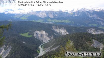 Safiental: Rheinschlucht - Brün - Blick nach Norden