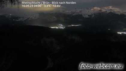 Safiental: Rheinschlucht - Brün - Blick nach Norden