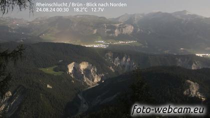 Safiental: Rheinschlucht - Brün - Blick nach Norden