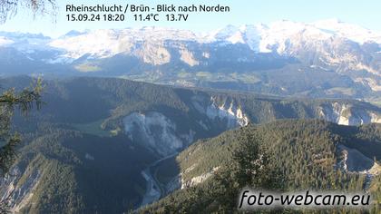 Safiental: Rheinschlucht - Brün - Blick nach Norden