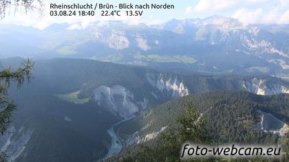 Safiental: Rheinschlucht - Brün - Blick nach Norden