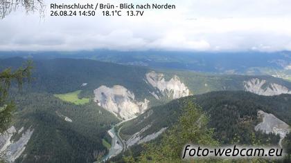 Safiental: Rheinschlucht - Brün - Blick nach Norden