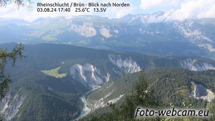 Safiental: Rheinschlucht - Brün - Blick nach Norden