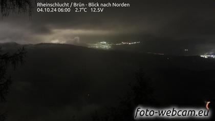 Safiental: Rheinschlucht - Brün - Blick nach Norden