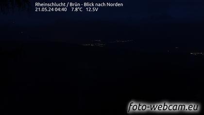Safiental: Rheinschlucht - Brün - Blick nach Norden