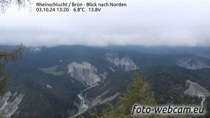 Safiental: Rheinschlucht - Brün - Blick nach Norden