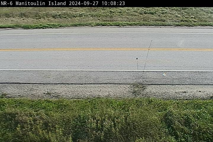 Traffic Cam Northeastern Manitoulin and the Islands: Highway 6 near 10 Mile Point Road