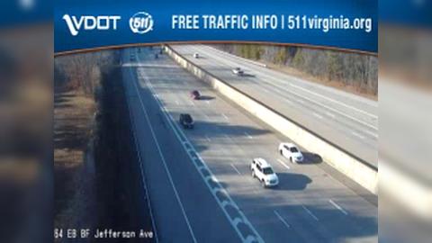 Traffic Cam City Center: I-64 - MM 254.7 - EB - AT Exit 255 (Jefferson Ave)