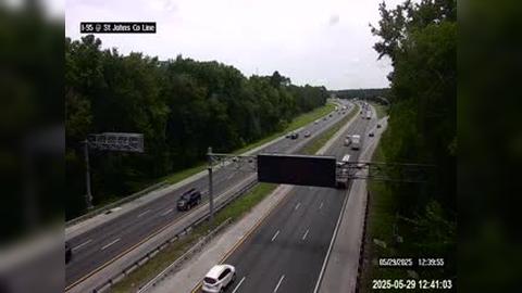 Traffic Cam Sampson: I-95 at St Johns County Rest Area