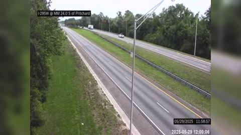 Traffic Cam Jacksonville: I-295 W S of Pritchard Rd