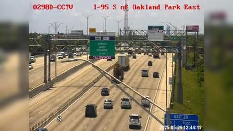 Traffic Cam Oakland Park: I-95 S of - East