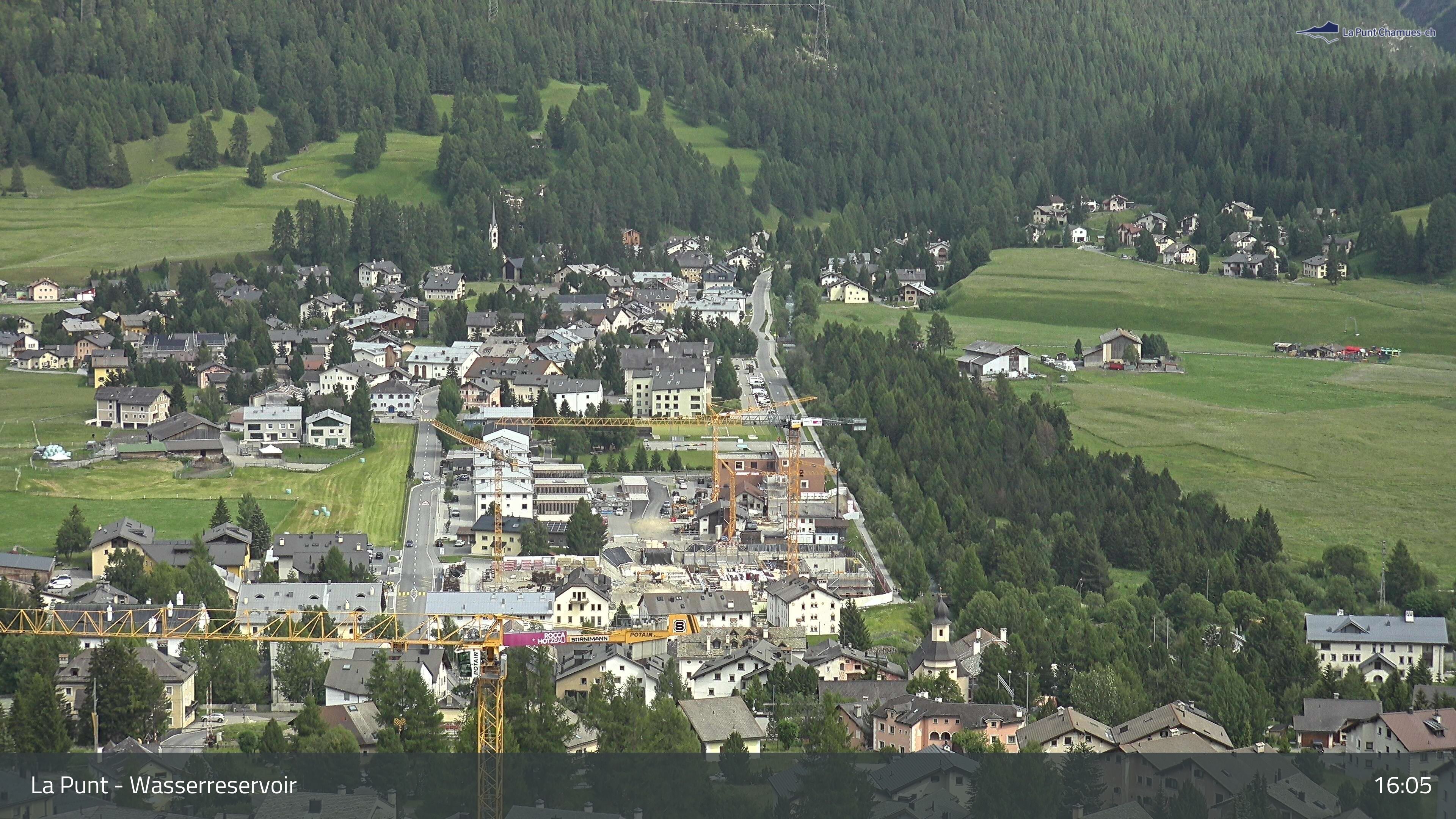 La Punt Chamues-ch: La Punt: Wasserreservoir - Sportplatz