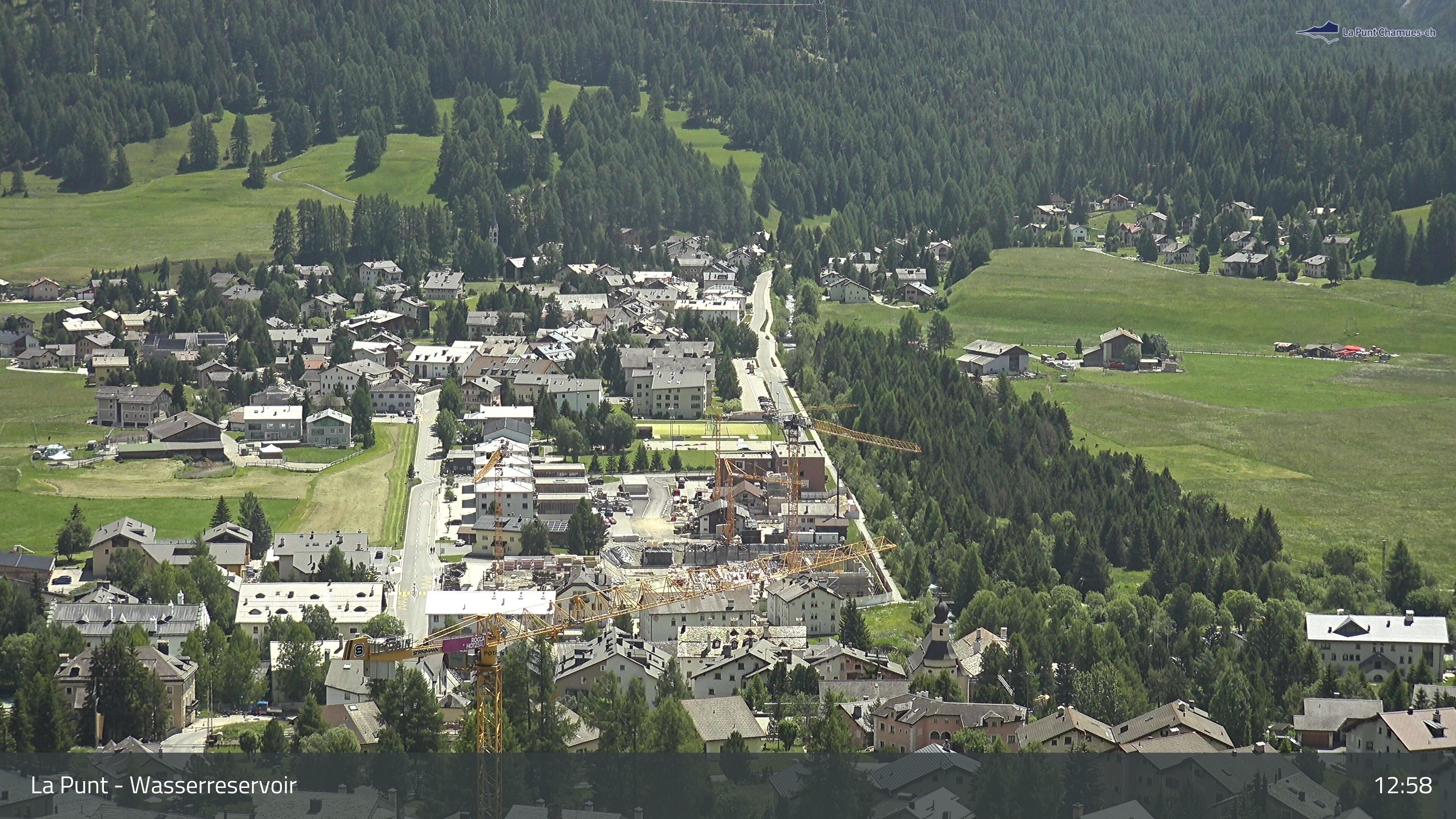 La Punt Chamues-ch: La Punt: Wasserreservoir - Sportplatz