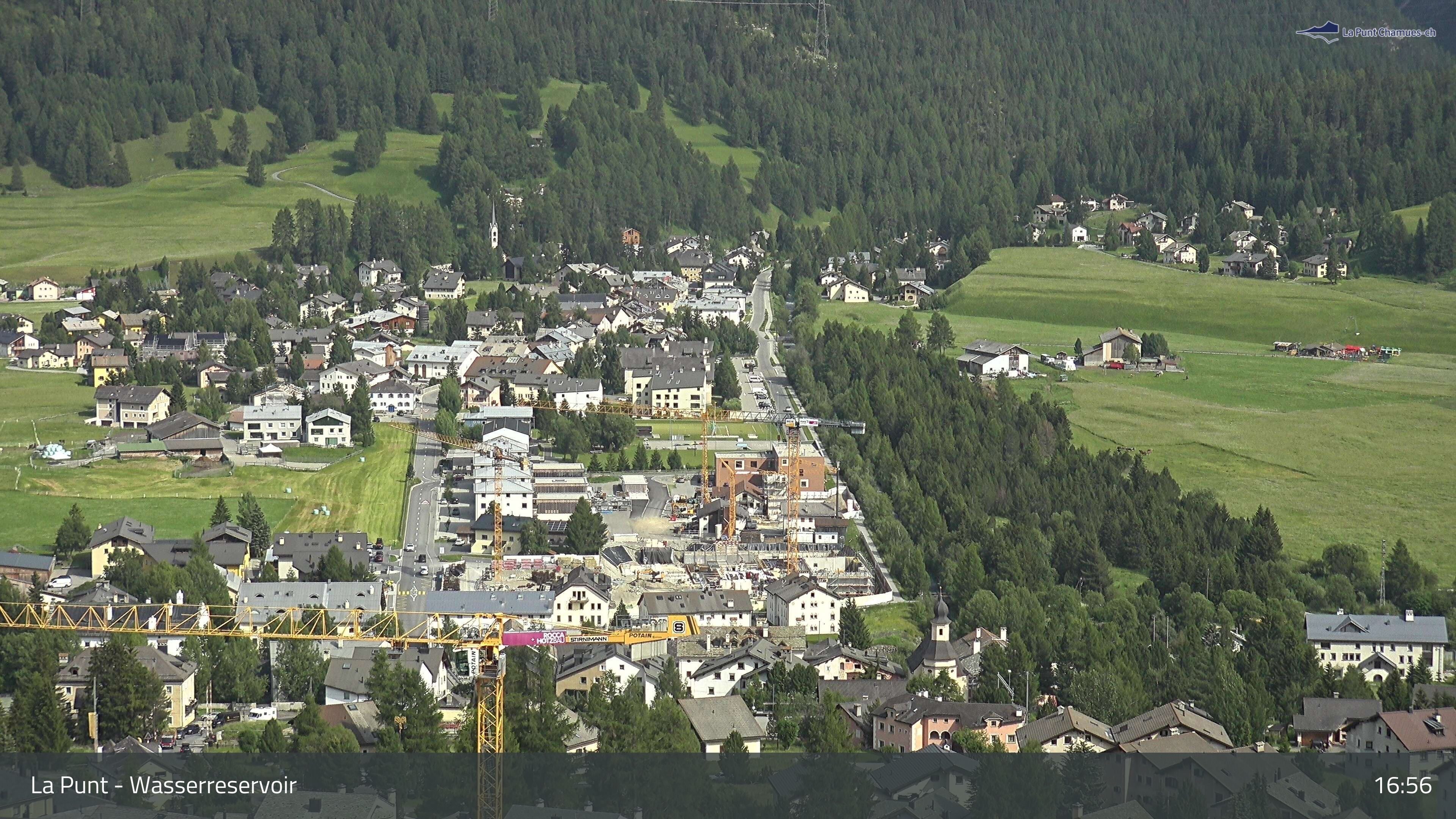 La Punt Chamues-ch: La Punt: Wasserreservoir - Sportplatz