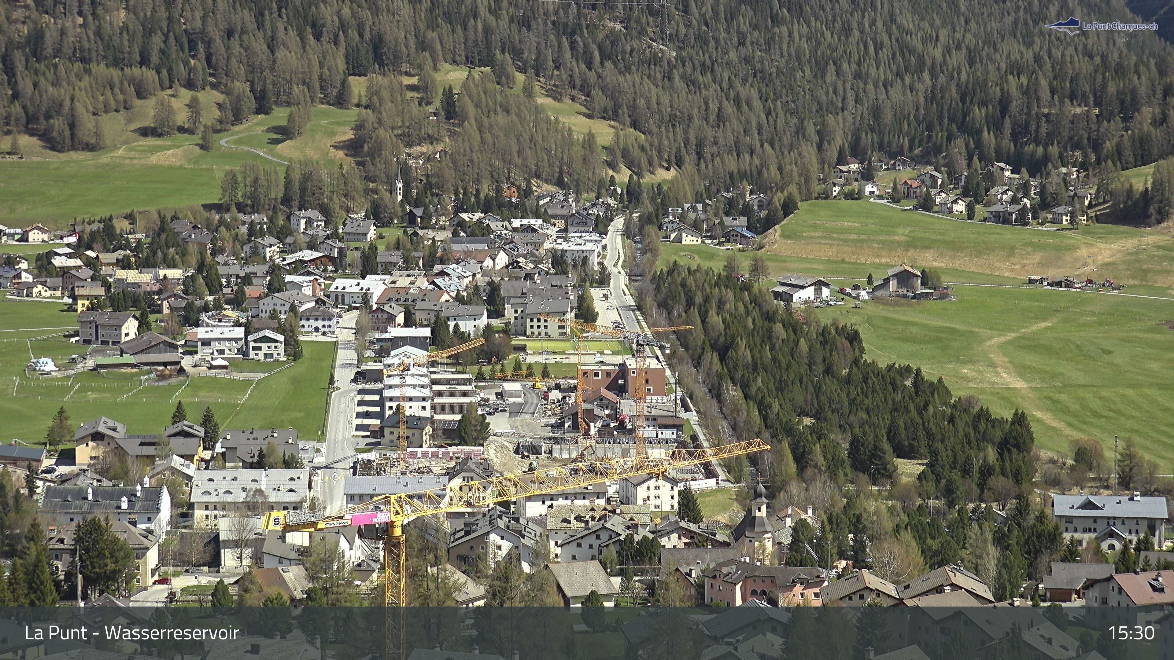 La Punt Chamues-ch: La Punt: Wasserreservoir - Sportplatz