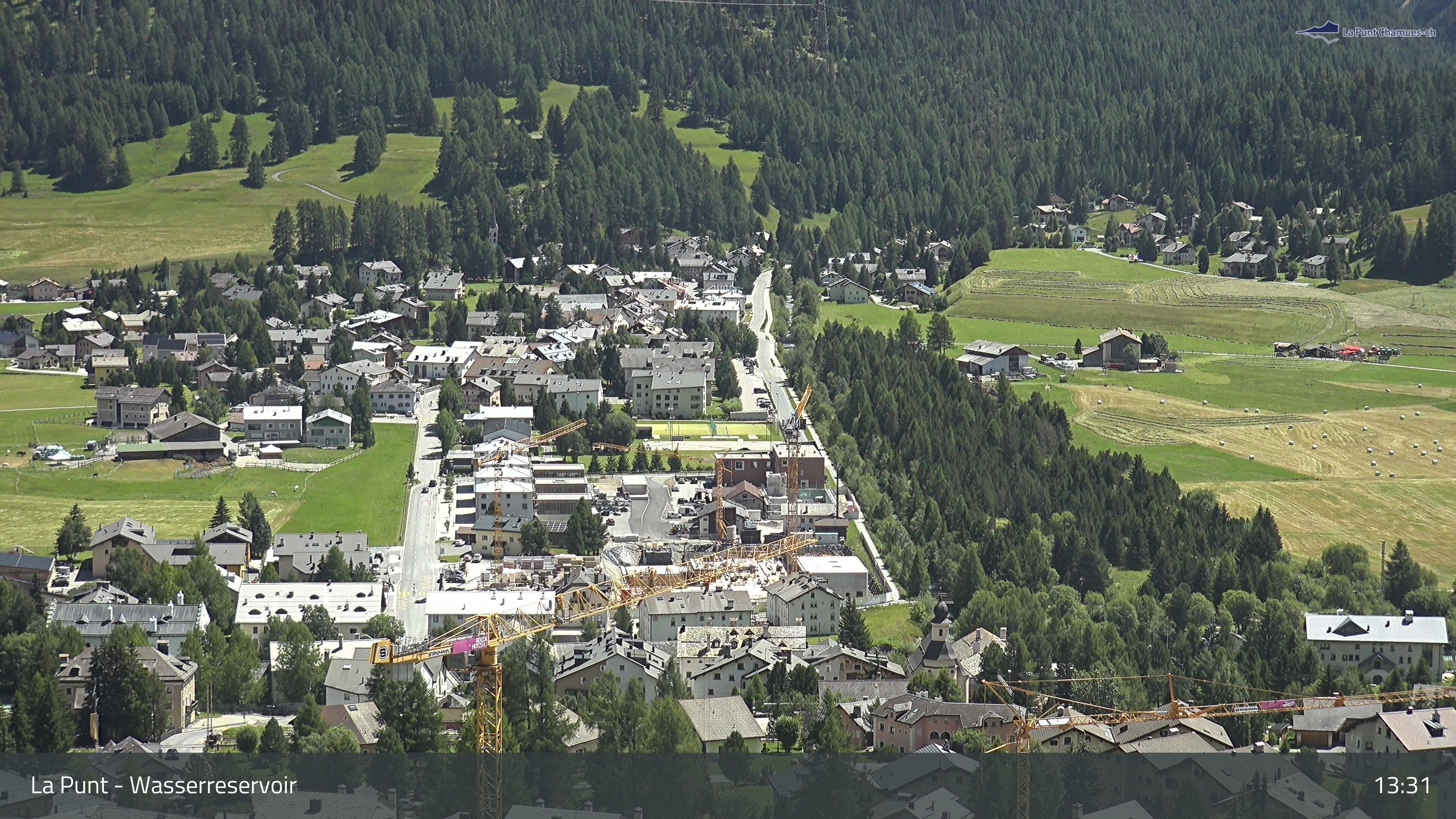 La Punt Chamues-ch: La Punt: Wasserreservoir - Sportplatz