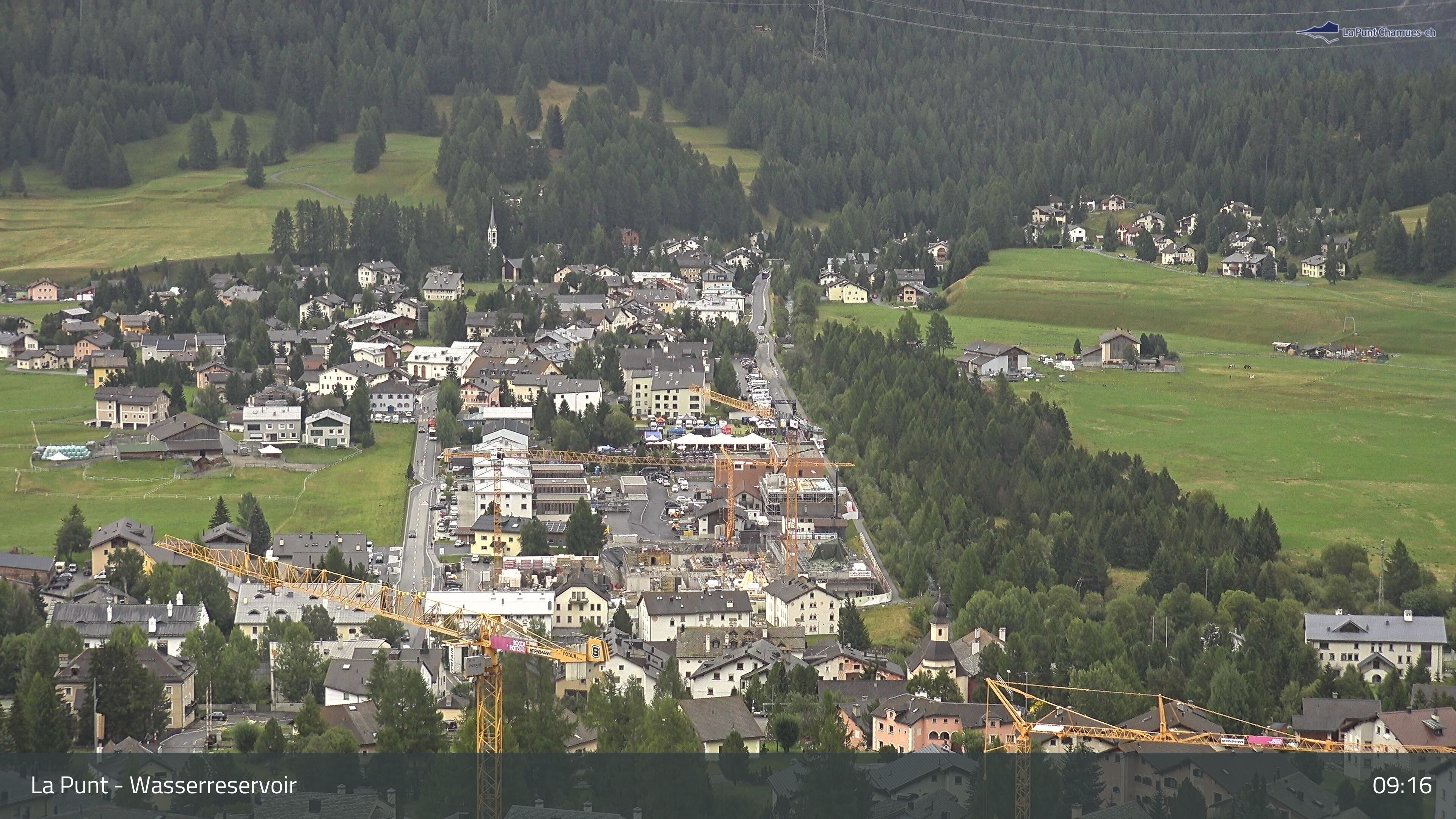 La Punt Chamues-ch: La Punt: Wasserreservoir - Sportplatz