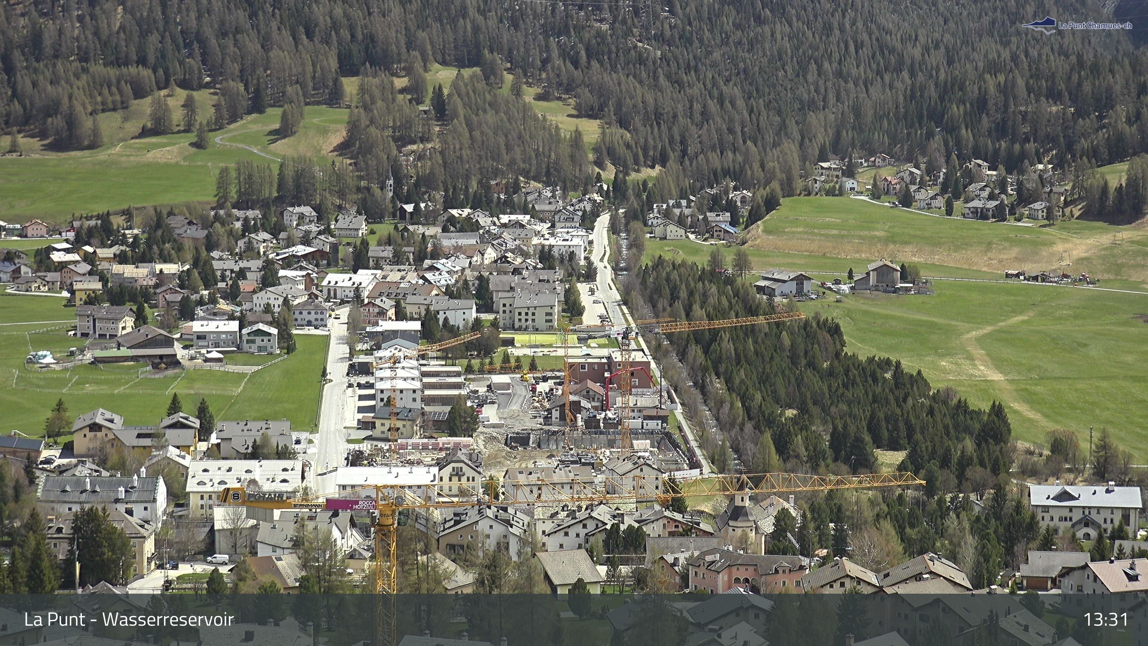 La Punt Chamues-ch: La Punt: Wasserreservoir - Sportplatz