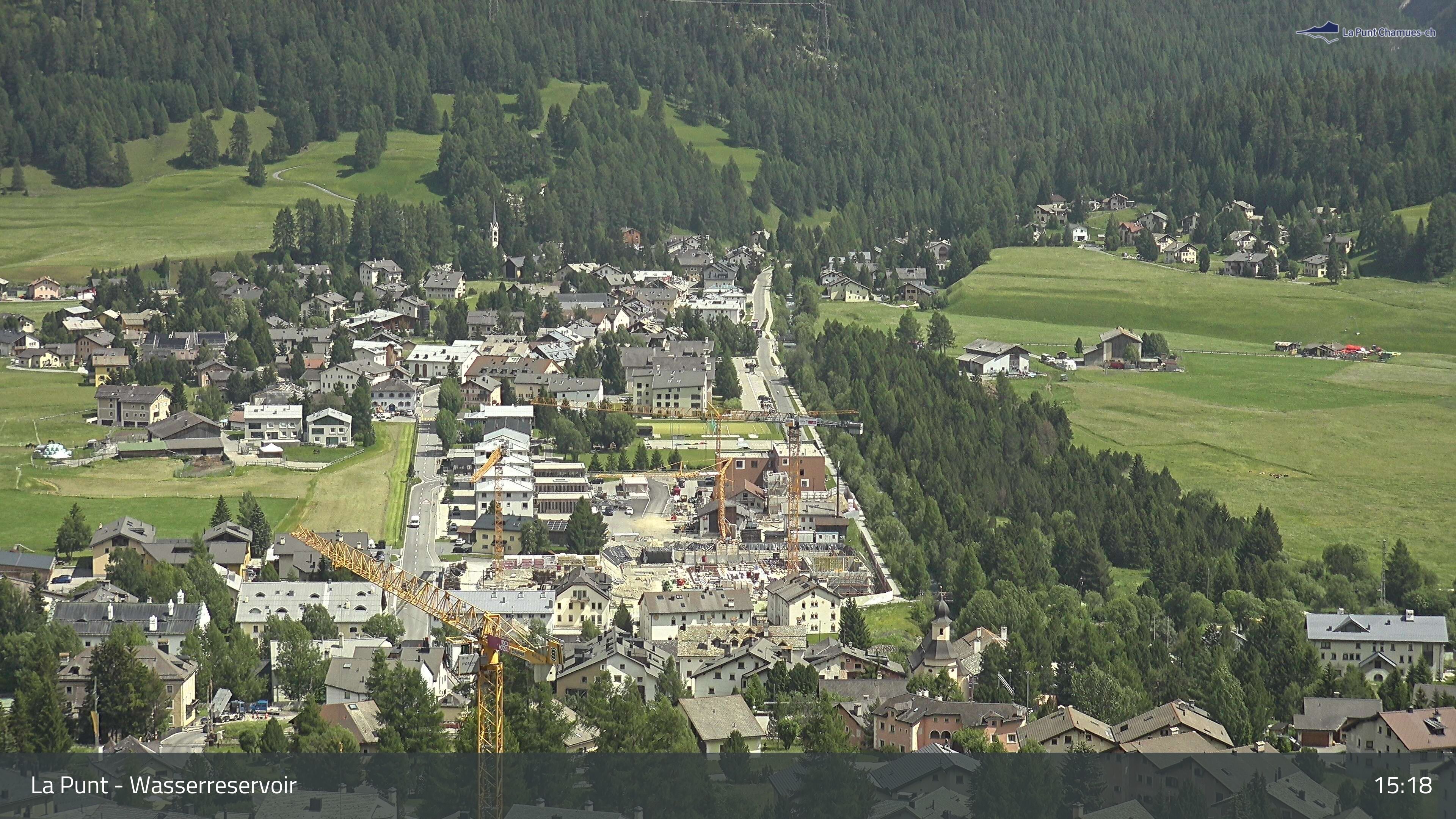 La Punt Chamues-ch: La Punt: Wasserreservoir - Sportplatz