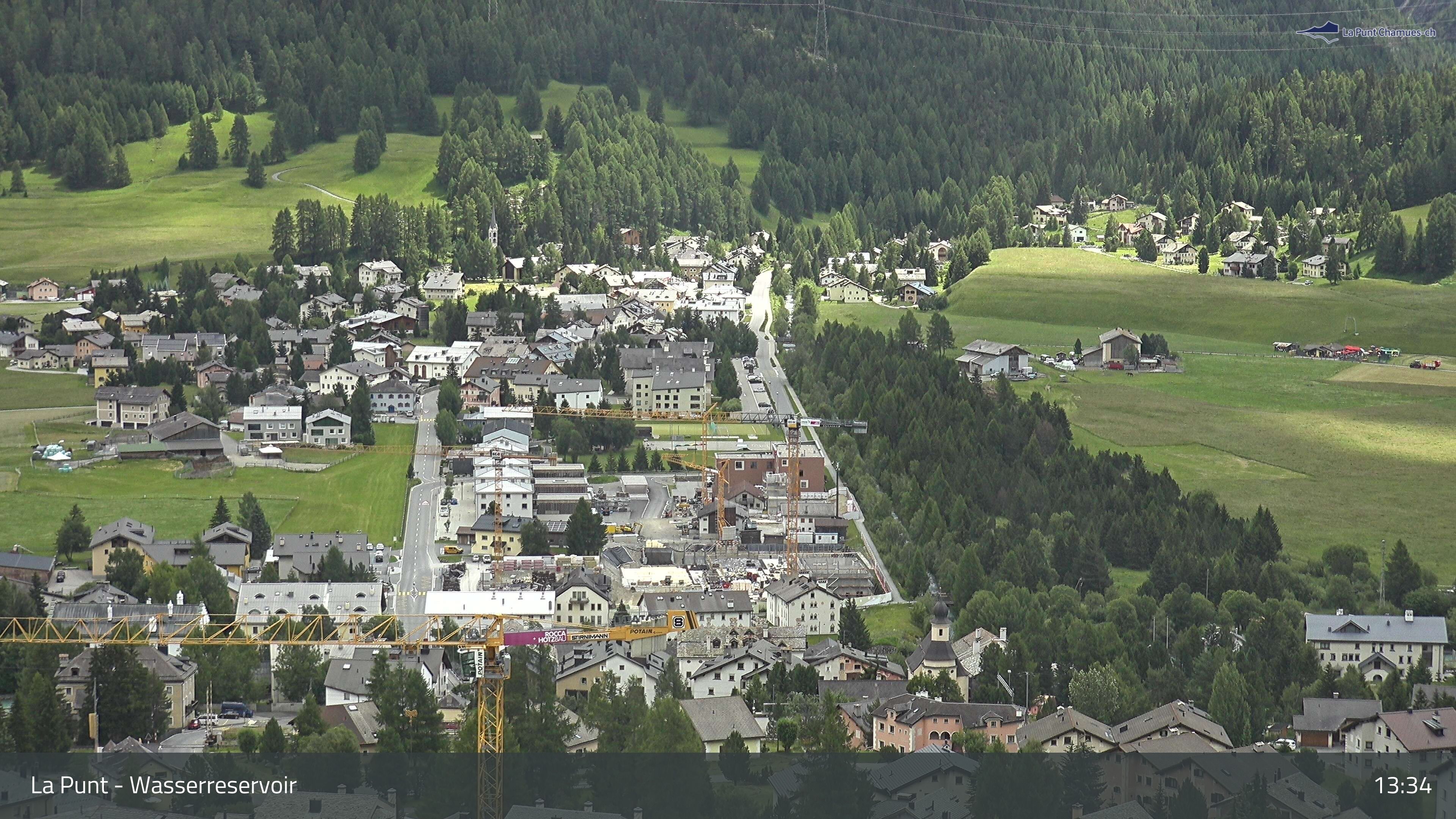 La Punt Chamues-ch: La Punt: Wasserreservoir - Sportplatz