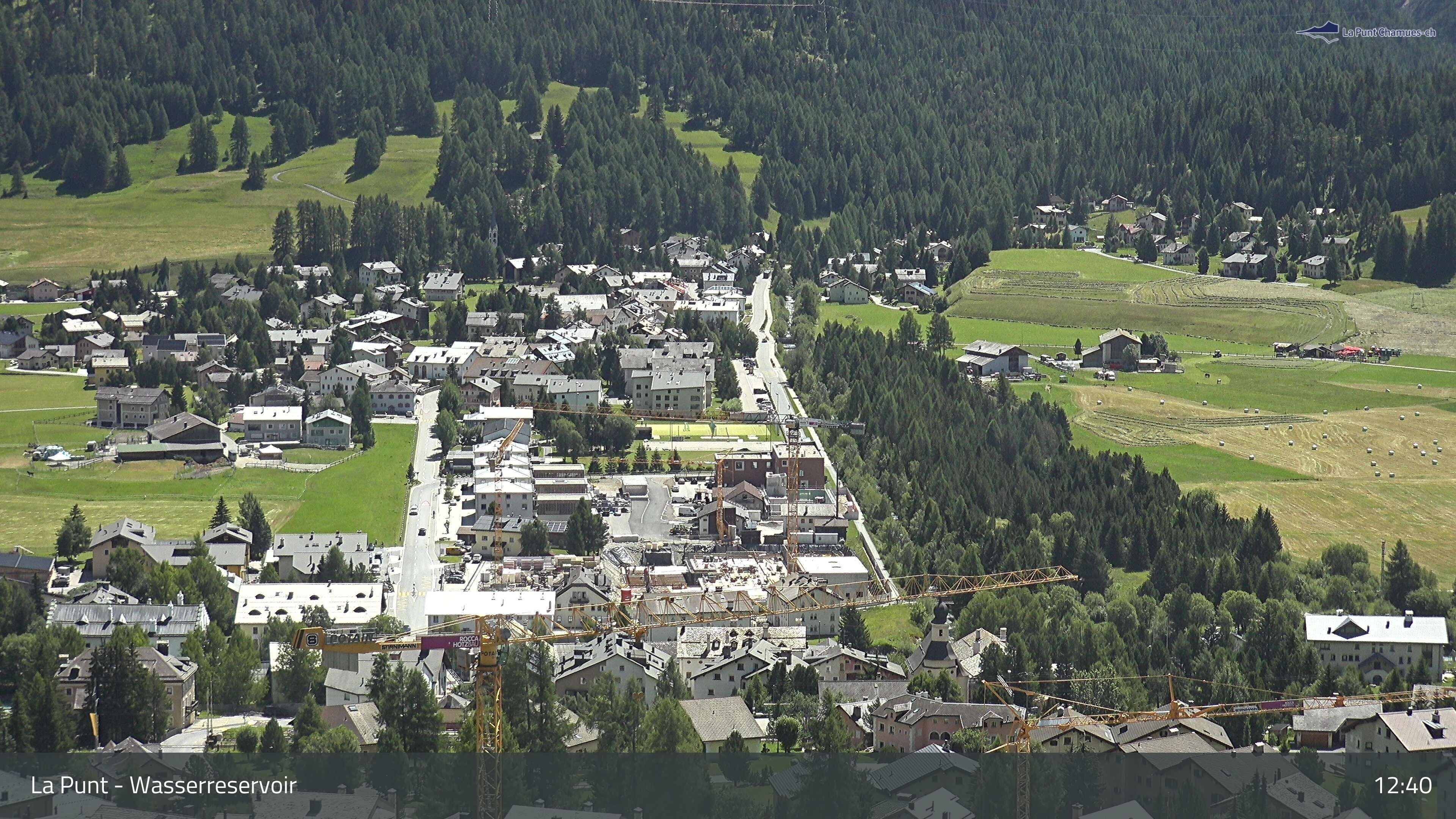 La Punt Chamues-ch: La Punt: Wasserreservoir - Sportplatz