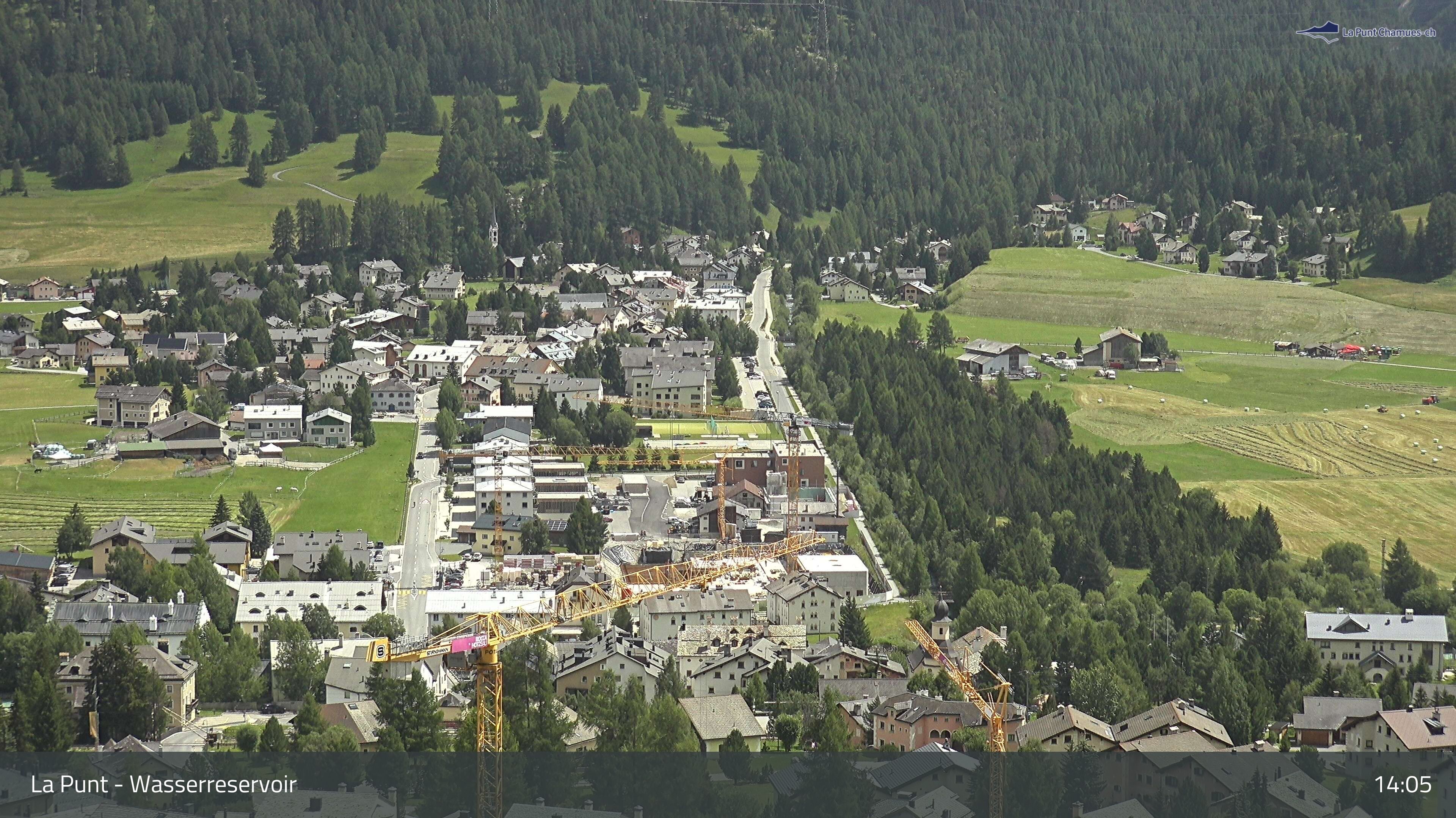 La Punt Chamues-ch: La Punt: Wasserreservoir - Sportplatz