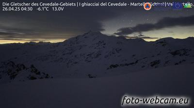 Preview delle webcam di Martell - Martello: Die Gletscher des Cevedale-Gebiets | I ghiacciai del Cevedale - Südtirol | Val - Alto Adige